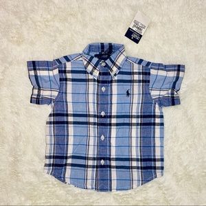 NWT Baby Boy Ralph Lauren Short Sleeve Button Down
